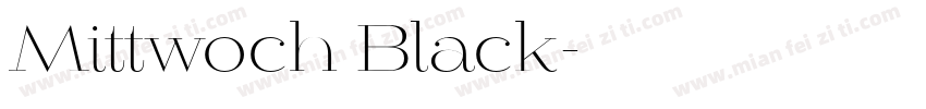 Mittwoch Black字体转换